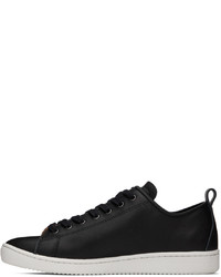 schwarze Leder niedrige Sneakers von Ps By Paul Smith