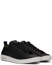 schwarze Leder niedrige Sneakers von Ps By Paul Smith