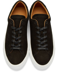 schwarze Leder niedrige Sneakers von No.288