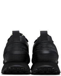 schwarze Leder niedrige Sneakers von Balmain