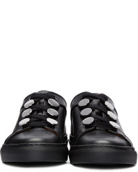 schwarze Leder niedrige Sneakers von Carven