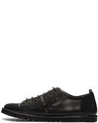 schwarze Leder niedrige Sneakers von Marsèll