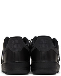 schwarze Leder niedrige Sneakers von Nike