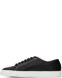 schwarze Leder niedrige Sneakers von Brioni