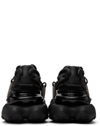 schwarze Leder niedrige Sneakers von Balmain