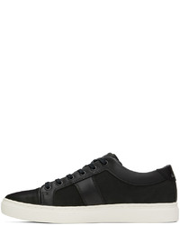 schwarze Leder niedrige Sneakers von Ps By Paul Smith