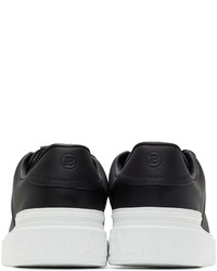 schwarze Leder niedrige Sneakers von Balmain