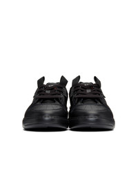 schwarze Leder niedrige Sneakers von Givenchy