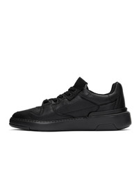 schwarze Leder niedrige Sneakers von Givenchy