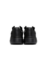 schwarze Leder niedrige Sneakers von Givenchy