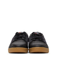 schwarze Leder niedrige Sneakers von Reebok Classics