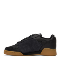 schwarze Leder niedrige Sneakers von Reebok Classics