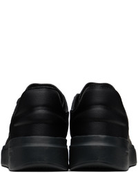 schwarze Leder niedrige Sneakers von adidas Originals