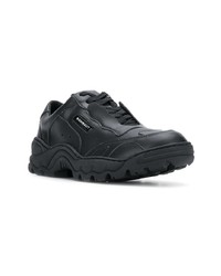 schwarze Leder niedrige Sneakers von Rombaut