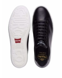 schwarze Leder niedrige Sneakers von Church's