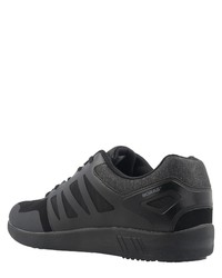 schwarze Leder niedrige Sneakers von BORAS