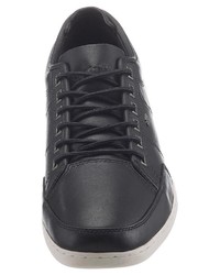 schwarze Leder niedrige Sneakers von Boxfresh