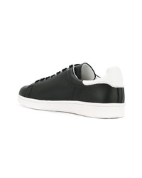 schwarze Leder niedrige Sneakers von Undercover