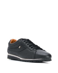 schwarze Leder niedrige Sneakers von Bally