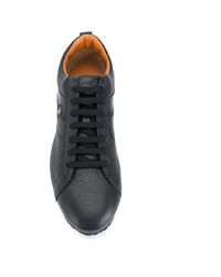 schwarze Leder niedrige Sneakers von Bally