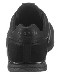 schwarze Leder niedrige Sneakers von Bugatti