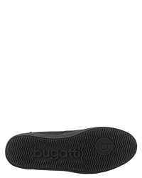 schwarze Leder niedrige Sneakers von Bugatti