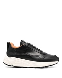 schwarze Leder niedrige Sneakers von Buttero