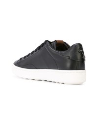 schwarze Leder niedrige Sneakers von Coach