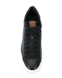 schwarze Leder niedrige Sneakers von Coach