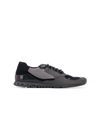 schwarze Leder niedrige Sneakers von Camper Lab