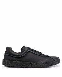 schwarze Leder niedrige Sneakers von Camper