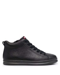 schwarze Leder niedrige Sneakers von Camper