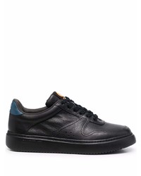 schwarze Leder niedrige Sneakers von Camper