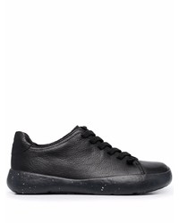 schwarze Leder niedrige Sneakers von Camper