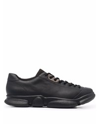 schwarze Leder niedrige Sneakers von Camper