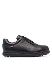 schwarze Leder niedrige Sneakers von Camper