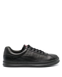 schwarze Leder niedrige Sneakers von Camper