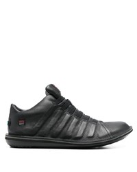 schwarze Leder niedrige Sneakers von Camper