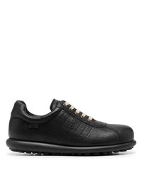 schwarze Leder niedrige Sneakers von Camper