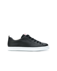 schwarze Leder niedrige Sneakers von Camper