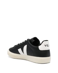 schwarze Leder niedrige Sneakers von Veja