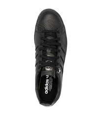 schwarze Leder niedrige Sneakers von adidas by 032c