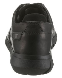 schwarze Leder niedrige Sneakers von Cat