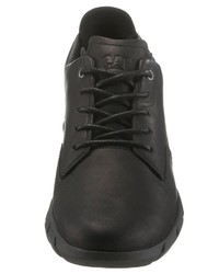 schwarze Leder niedrige Sneakers von Cat