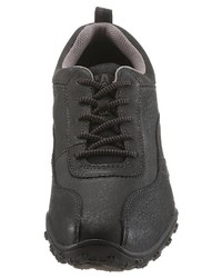 schwarze Leder niedrige Sneakers von Cat