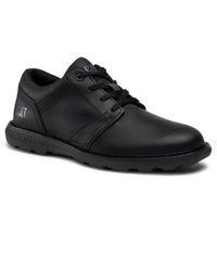 schwarze Leder niedrige Sneakers von Caterpillar