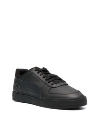 schwarze Leder niedrige Sneakers von Puma