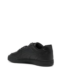 schwarze Leder niedrige Sneakers von Puma