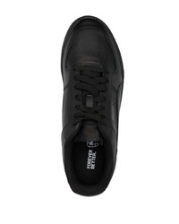 schwarze Leder niedrige Sneakers von Puma