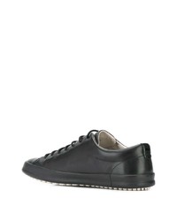 schwarze Leder niedrige Sneakers von Camper